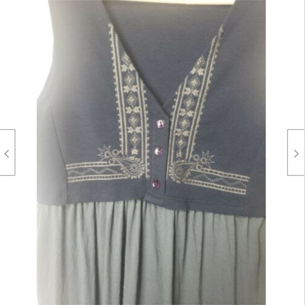 Silence + Noise Boho Button Front Shift Dress - image 2